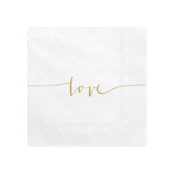 Servietter  " Love" 33x33 Cm./ 20 Stk.