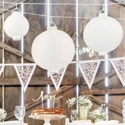 Lanterne M. Lys/ Hvid