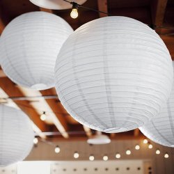 Rund Lanterne / Hvid