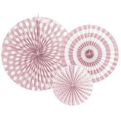 Rosetter/ 3 Stk. Lyserd-Hvid