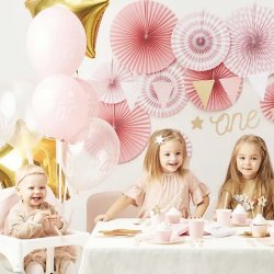 Rosetter/ 3 Stk. Lyserd-Hvid