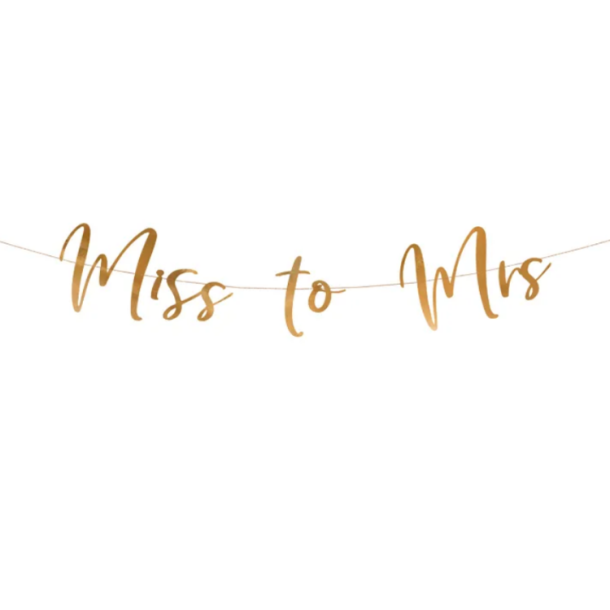 'Miss To Mrs' Guirlande Rosegold