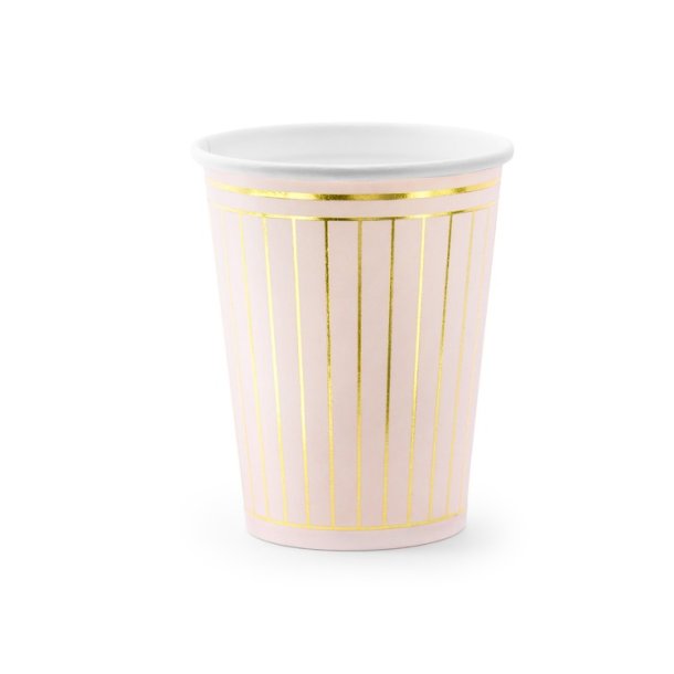 Rosa M. Guld Striber Papkrus / 6 Stk.