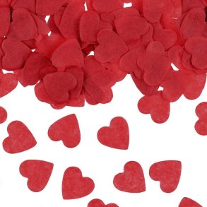 Rd Hjerte Konfetti 15 gr.