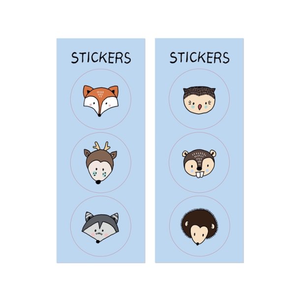 Woodland Snack Poser/ 6 Stk.