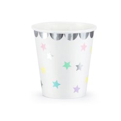 Pastel Stjerner Papkrus / 6 Stk.