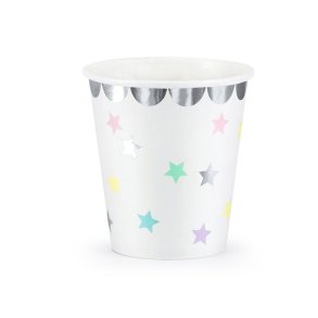 Pastel Stjerner Papkrus / 6 Stk.