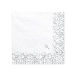 Servietter M. Kors- Slv/ 20 Stk. 