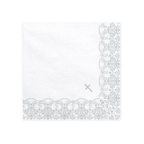 Servietter M. Kors- Slv/ 20 Stk. 