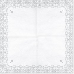 Servietter M. Kors- Slv/ 20 Stk. 