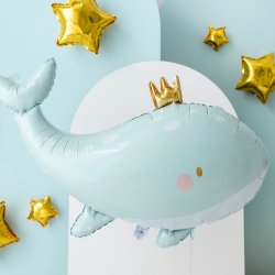 Folieballon Lysebl Hval 93 x 60 Cm.