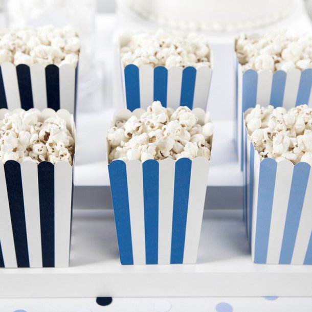 Blstribet Popcornbger / 6 Stk. 