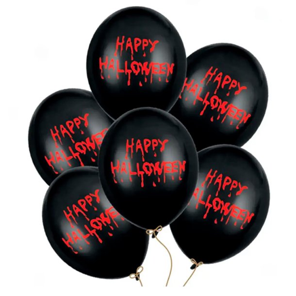 Latexballon "Happy Halloween" (6 stk.)