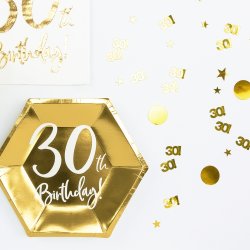 30 rs. Konfetti '30!' / Guld