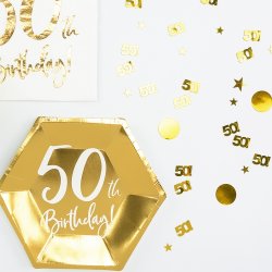 50 rs. Konfetti '50!' / Guld