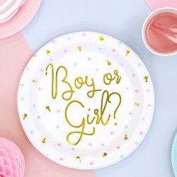 Boy Or Girl? Tallerkener 23cm. / 6 Stk.