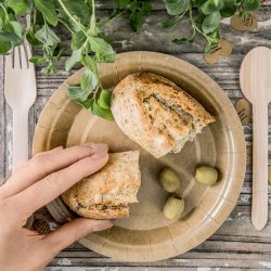 Natur Tallerkener 18cm/ 6 Stk. 