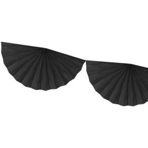 Fane Guirlande Sort Str. 40 Cm./ 3 m.