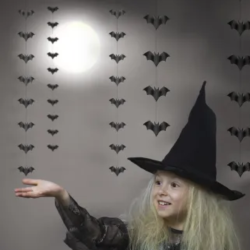 Hngende Flagermus Guirlande 5 Stk.