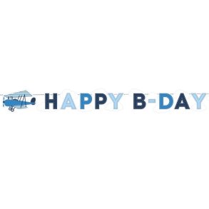 Flyvemaskine HAPPY B-DAY Banner 