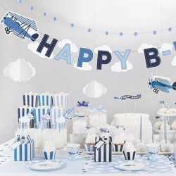 Flyvemaskine HAPPY B-DAY Banner 