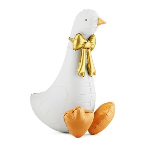  G�s m/ Guld Sl�jfe Folieballon 72 x 91 cm.