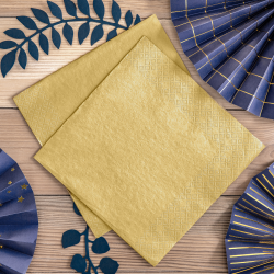 Servietter Guld 40 x 40 cm/20 stk.