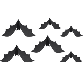 Flagermus Dekoration /6 Stk.
