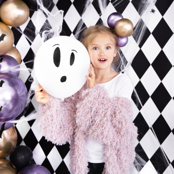 Halloween UV BOO! Balloner/ 3 Stk.