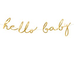 Little Star "Hello Baby" Guirlande / Guld