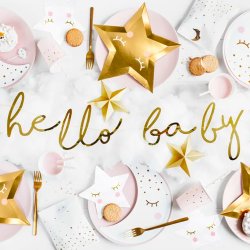 Little Star "Hello Baby" Guirlande / Guld