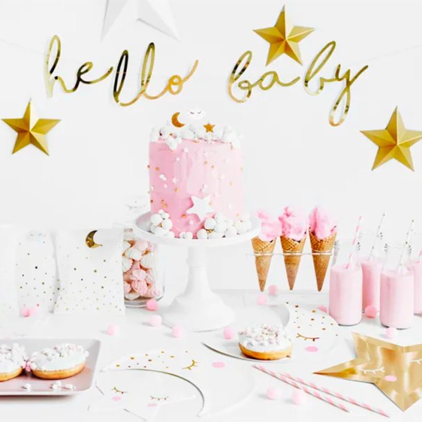 Little Star "Hello Baby" Guirlande / Guld