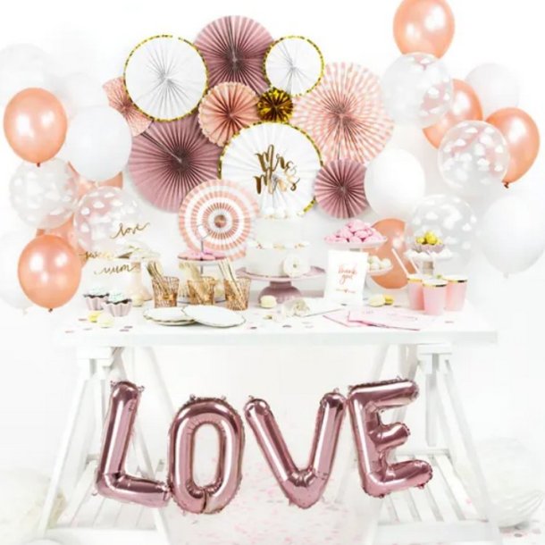 Rosetter / 3 Stk. Hvide M. Guldkant