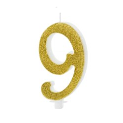 Kagelys Tal/ Guld 0-9