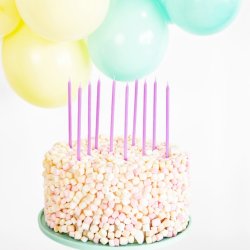 Kagelys Lys Lilla / 12 Stk.