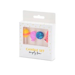  Space Mix Kagelys / 4 stk.