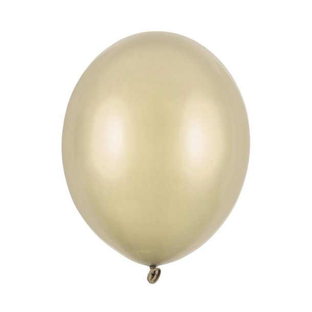 Latex Ballon Metallic Cold Gold 30 cm.