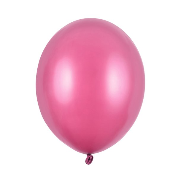 Latex Ballon Metallic Hot Pink 30 cm.