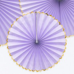 Rosetter/ 3 Stk. Lilla M. Guldkant