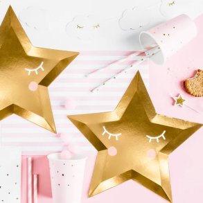 Little Star - Stjerne Tallerken / 6 stk.