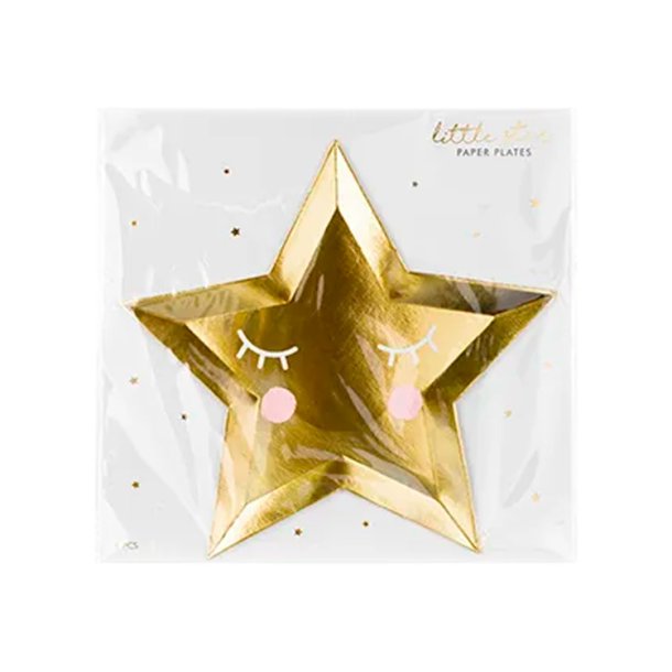 Little Star - Stjerne Tallerken / 6 stk.