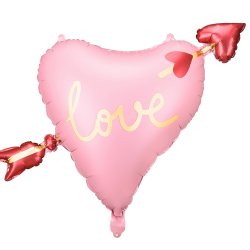 Lyserd "Love" Foleballon 66x48 Cm.