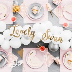 "Lovely Swan" Banner Guld 