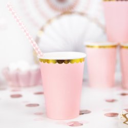 Lyserd M. Guldkant Papkrus./ 6 Stk.