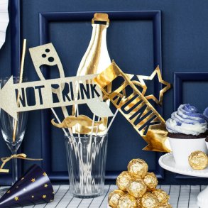 Photo Booth Props / Guld