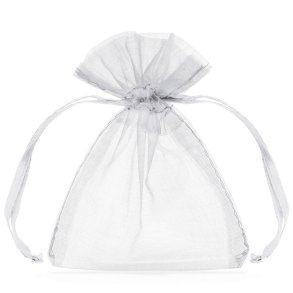 Organza Poser Hvid/ 10 Stk. 
