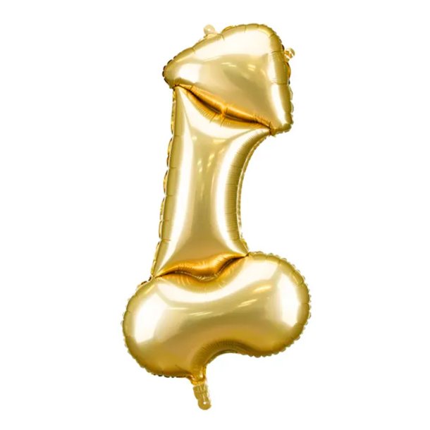 Folieballon Guld Penis 