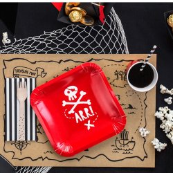 Pirat Tallerkener 20 Cm/ 6 Stk.