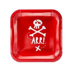 Pirat Tallerkener 20 Cm/ 6 Stk.