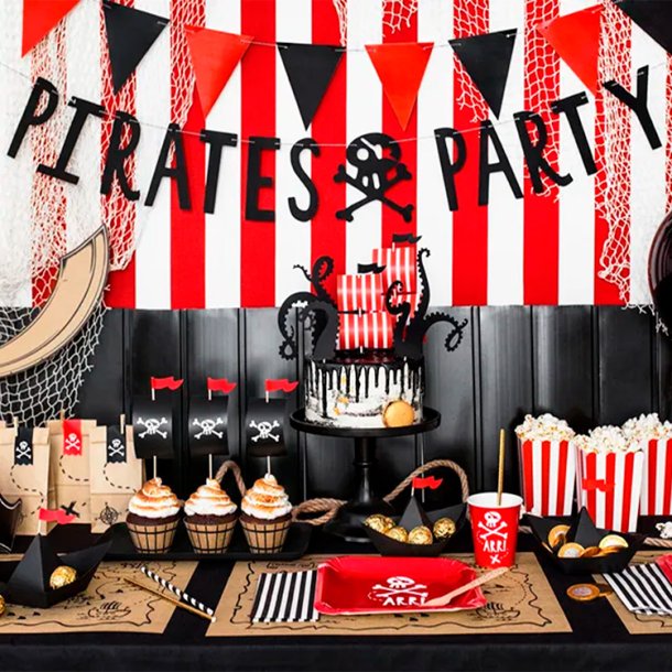 Pirates Party Banner / Sort
